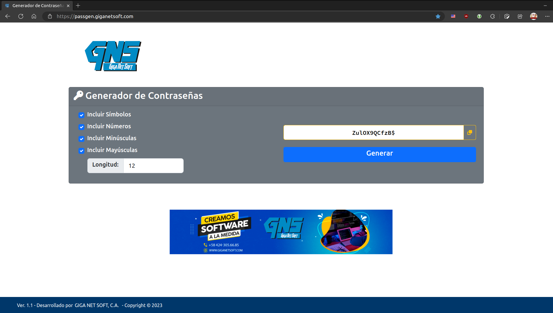 Generador de Contraseñas UI